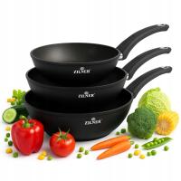 ZESTAW PATELNI 20/24/28cm PATELNIE FULL INDUKCJA / GAZ KOMPLET