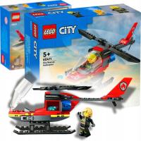 LEGO CITY KLOCKI STRAŻACKI HELIKOPTER RATUNKOWY STRAŻAK ZESTAW 60411