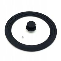 УНИВЕРСАЛЬНАЯ СТЕКЛЯННАЯ СИЛИКОНОВАЯ КРЫШКА 24/26/28 СМ