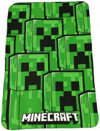 POLAROWY ZIELONY KOC MINECRAFT CREEPER