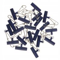 20Pcs Fishing Sinker Slides with Hooked Snap Connector for Braid S Blue