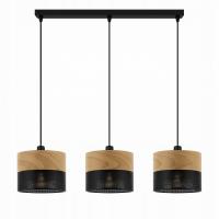 Lampa wisząca żyrandol loft metal czarna E27 nad stół salon kuchnia