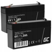 2x AGM 6V 1.3 Ah батарея для UPS весы кассовый аппарат сигнализации VRLA обслуживание бесплатно