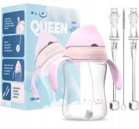 SLIPI QUEEN / бутылка для воды, чашка для поилки с утяжеленной соломинкой для детей 6 м