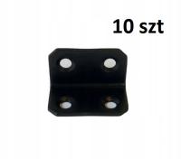 10x Kątownik meblowy złącze meblowe 18x18x30 10szt czarny ocynk