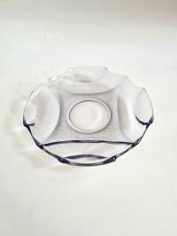 HS Niemen talerzyk we fioletowym odcieniu, 15 cm wzór 1745 art-deco l. 30