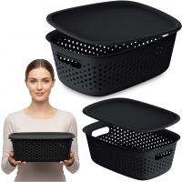 ПЛАСТИКОВЫЙ КОНТЕЙНЕР АЖУРНАЯ ПЛАСТИКОВАЯ КОРОБКА ЗАПИРАЕМАЯ С КРЫШКОЙ 3,5 Л