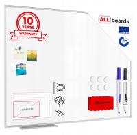 TABLICA BIAŁA SUCHOŚCIERALNA MAGNETYCZNA SOLIDNA 120x90 GRATIS AKCESORIA