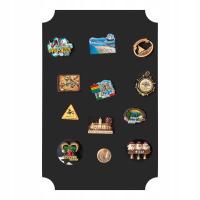 Samoprzylepna czarna tablica magnetyczna na magnesy PODRÓŻ 58cmx90cm klasyk