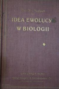 Идея эволюции в биологии Йозеф Нусбаум 1911 Диппель