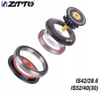 Stery zintegrowane ZTTO Taper IS42/52 czarne łożyska maszynowe + 2x bieżnie