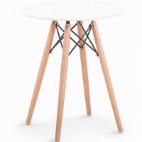 Круглый стол белый скандинавский обеденный гостиная 60 см x 75 см лофт