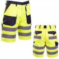 Рабочие шорты мужские светоотражающие предупреждающие защитные шорты сильные R. 50