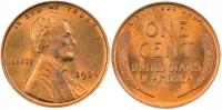 1 cent USA (1924) - A. Lincoln Wheat Penny Mennica Philadelphia
