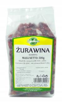 SMAKOSZ Żurawina suszona kandyzowana 500g (SMAKOSZ