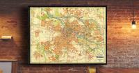 Stary Plan Gros Breslau 1938r. 125x90cm