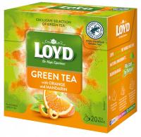 Зеленый чай апельсина мандарина 20 т. зеленого чая естественный вкус Лойд