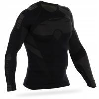 Bluza męska termoaktywna DRY BRUBECK długi rękaw czarny/grafit rozmiar L