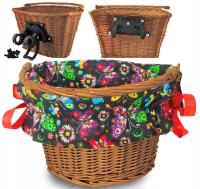 КОРЗИНА ПЛЕТЕНАЯ ДЛЯ ВЕЛОСИПЕДА ПОКУПКИ СЪЕМНЫЙ КАРТРИДЖ