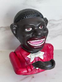 SKARBONKA Z ŻELIWA MURZYNKA Z KORALAMI SUPER PREZENT