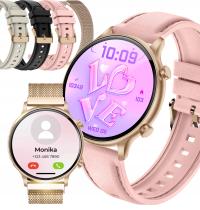 SMARTWATCH ZEGAREK DAMSKI ZLOTY ROZMOWY SMS POWIADOMIENIA DLA KOBIETY PL