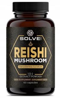 Solve Labs REISHI Mushroom Ganoderma Lucidum Nerwy Sen Odporność 60 kaps