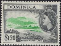 kol.bryt.Dominica QEII 1,20 $ czysty *