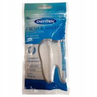 DenTek NICIO WYKAŁACZKI nić dentystyczna nitka 36szt FRESH WHITE