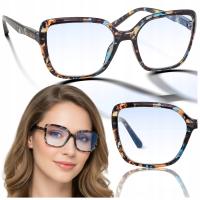 Damskie Okulary do komputera i czytania z filtrem Blue Light Plusy BRILO