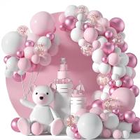 107ШТ розовый шар гирлянда для девочек день рождения крещение свадьба