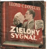 ZIELONY SYGNAŁ -wyk. ERROL FLYNN -film -program kinowy -lata 30-te