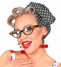 НАБОР 50-Х ГОДОВ ЧЕРНЫЙ ВИШНИ ПИН-АП В ГОРОШЕК