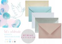 Mini koperty C7 mix kolorów 25szt. na pieniądze życzenia bileciki okazje