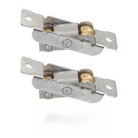 1ZEST WÓZEK DO DRZWI PRZESUWNYCH MIEDZIANY NIERDZEWNA SREBRNY