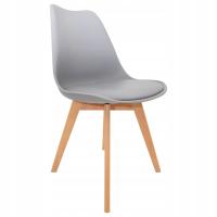 СКАНДИНАВСКИЙ СТУЛ КУХНЯ СТОЛОВАЯ ГОСТИНАЯ СОВРЕМЕННЫЙ УДОБНЫЙ ЭММА СЕРЫЙ