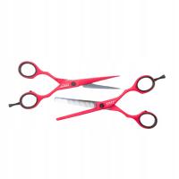 Zestaw Nożyczki + Degażówki 2480.1 5,5'' PINK KIEPE