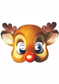 Maska RENIFER RUDOLF tekturowa