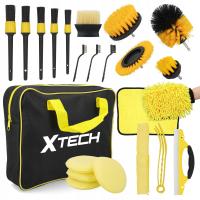Zestaw do detailingu czyszczenia auta szczotki samochodowe detailing 23 el