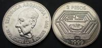 Argentina 1999 2 PESOS.#128.JORGE LUIS BORGES_7357