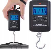 Электронные рыболовные весы с крючком для путешествий 40 кг
