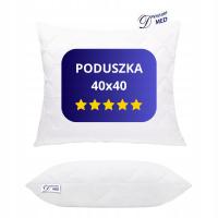 PODUSZKA 40X40 ANTYALERGICZNA GRUBA PIKOWANA ZAMEK PRODUKT POLSKI