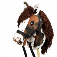 Hobby Horse Skippi - Gniado - srokaty - duży koń na kiju - A3 - z kantarem