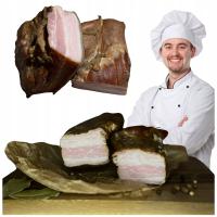 Бекон копченый домашний натуральный ароматный с Мазуром 0,5 кг