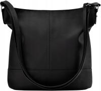 Pojemna Torebka Damska Na Ramię Duża Listonoszka Skórzana Torba Worek A5