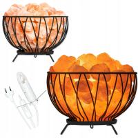 Lampa solna HIMALAJSKA metalowy kosz misa jonizator powietrza VULCAN2