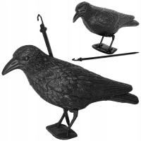 ЧЕРНЫЙ БОЛЬШОЙ САД ВОРОН БАЛКОН ОТПУГИВАТЕЛЬ ГОЛУБЕЙ СКВОРЦОВ ПТИЦ