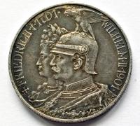 NIEMCY PRUSY 2 MARKI 1901 / srebro