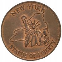 26919. USA, Nowy Jork, statua wolności - token/żeton (4,70g, 26mm)