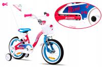 Детский велосипед 14 Carbon Mimi розовый-синий 2023