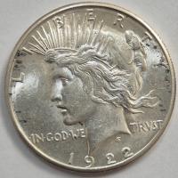 USA 1 Dolar 1922 Peace dollar Wyśmienity A38 oryginał od Rajmonet
